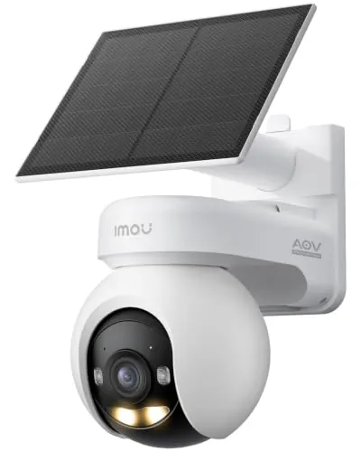 Imou 6MP Cámara Vigilancia WiFi Exterior Solar Sin Cables, Batería 10000mAh