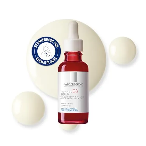La Roche Posay Sérum, Reduce arrugas y líneas de expresión, Unifica, Regenera y Reafirma, Enriquecido con Retinol Puro, Vitamina B3 y Glicerina, Retinol B3, 30 ml