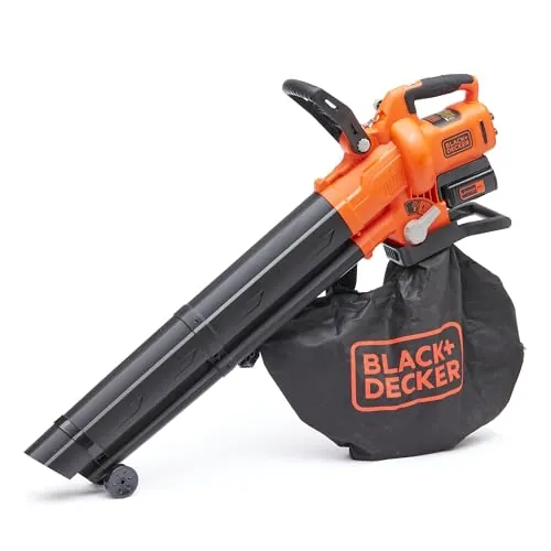 BLACK+DECKER Soplador Aspirador triturador sin Cable 36 V, BCBLV3625L1-QW