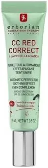 Erborian - CC Red Correct Crema Tinte Antirojeces - Teint Tratamiento Facial Perfeccionador con Corrección Colorimétrica - Teint Uniforme - SPF 25 - Tratamiento Cosmético Coreano