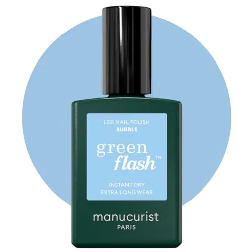 Manucurist Green Flash™ Pintauñas Semipermanentes Azul Pastel Bubble