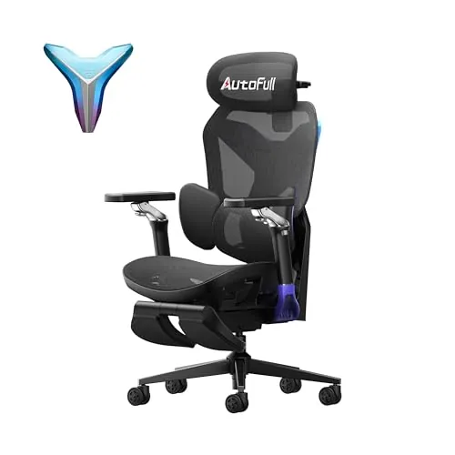AutoFull G7 Silla Gaming con Soporte Lumbar 3 Zonas y Malla Transpirable