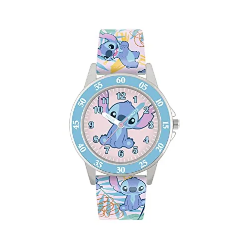 Disney Reloj analógico de Cuarzo para niña con Correa de Silicona LAS9011, Multicolor, Reloj