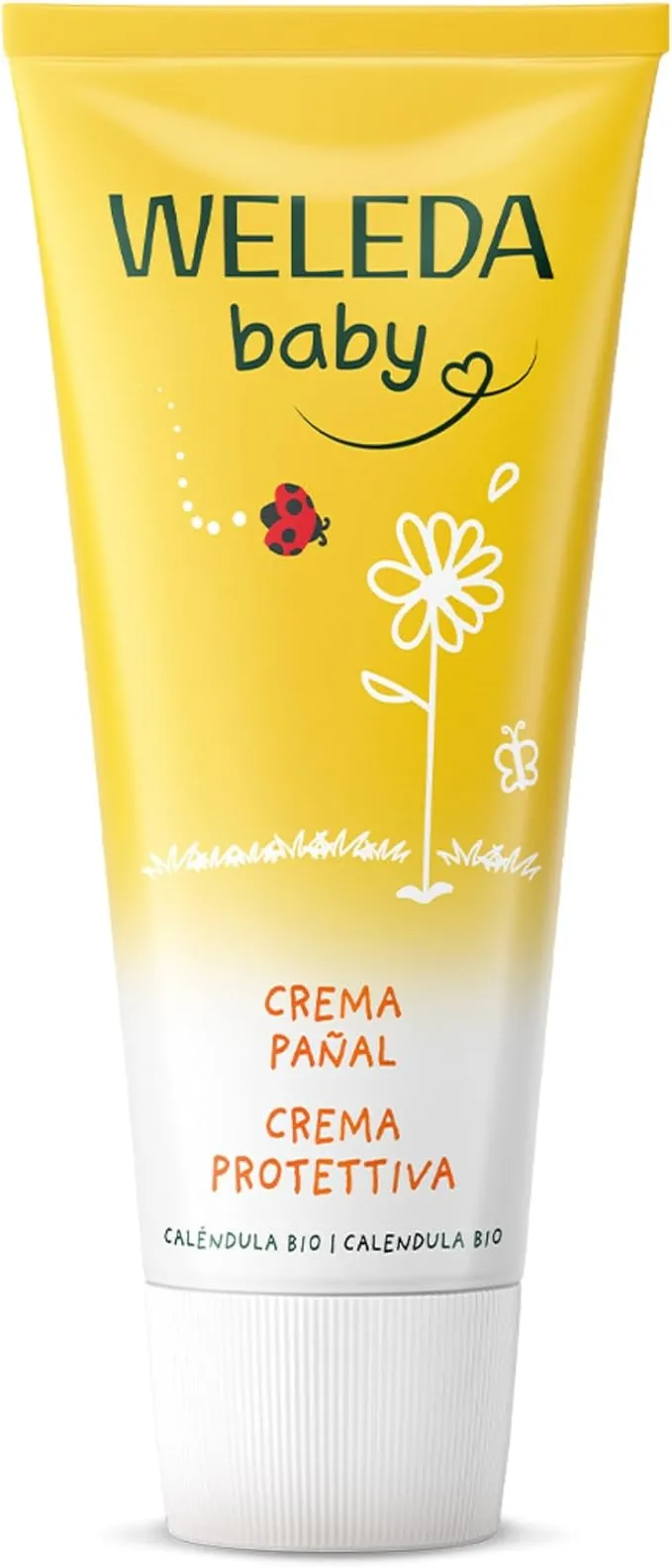 Weleda - Crema Pañal de Caléndula, Calma y Protege el Culito del Bebé, Apto para Pieles Sensibles - 75 ml
