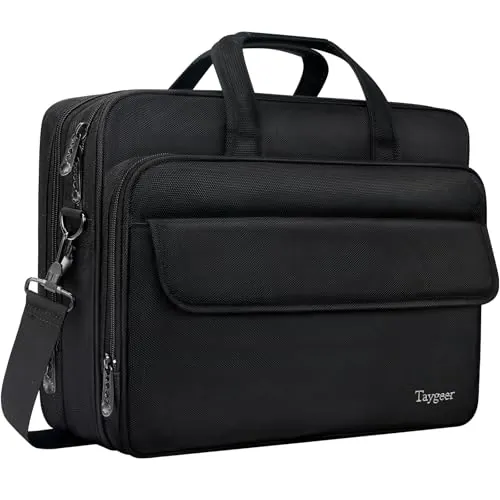 Taygeer Maletin Portatil 17 Pulgadas, Expandible Maletin Ordenador Hombre