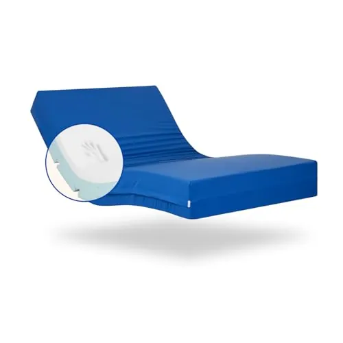 Geriafy Colchón Viscoelástico Impermeable para Cama articulada 90x190x15 cm