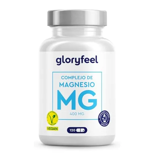 Magnesio Complex - 400mg Magnesio Elemental - Bisglicinato, Citrato, Óxido, Malato y Ascorbato - Premium 5 en 1 - Altas dosis y Bioactivo - 120 Cápsulas - Probado en laboratorio y Sin aditivos