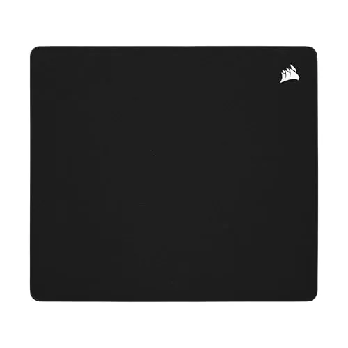Corsair MM500 v2 Tela Híbrida Alfombrilla de Ratón Grande para Juegos – 45cm x 40cm – Revestimiento a Prueba de Salpicaduras – Bordes Cosidos Antirayas – Base de Goma Antideslizante – Negro