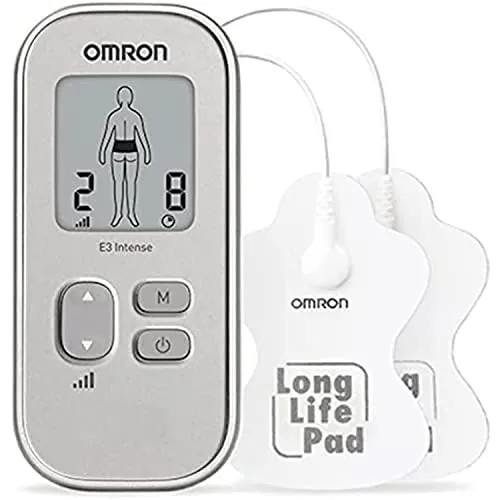 OMRON E3 Intense – Dispositivo TENS portátil sin fármacos para el dolor
