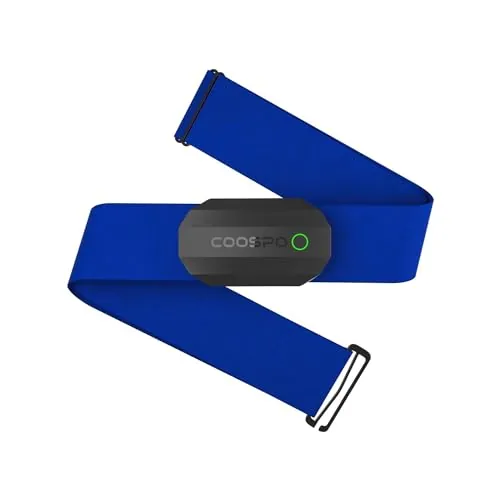 COOSPO H808S Frecuencia Cardíaca Bluetooth Banda Monitor Sensor de Frecuencia Cardíaca Deportivo Ant+ para CoospoRide, Wahoo, adidas Run, Rouvy, Pulsoid