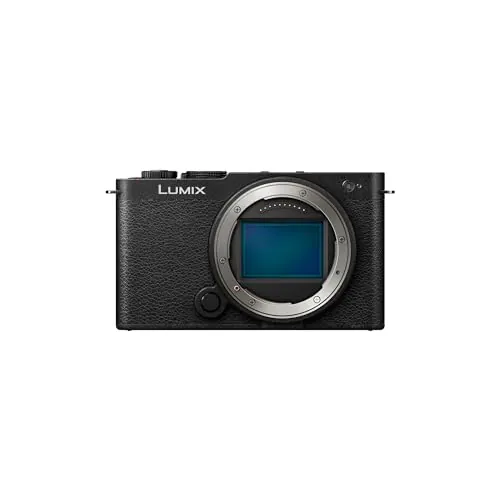 Panasonic Lumix DC-S9E-K Cámara para Vlog con Fotograma Completo y Puerta Abierta sin Espejo, 24,2 MP, Vídeo 6K/4K, PDAF 779 Puntos, Estabilización Imagen, Angulo Libre, WiFi 5 GHz, Negro, Cuerpo