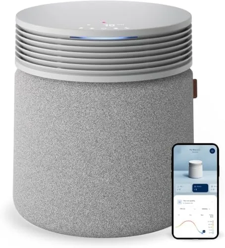 BLUEAIR Blue Signature Purificador de Aire para Espacios Amplios – Silencioso y Inteligente hasta 154 m² | Tecnología HEPASilent™ | Elimina Alérgenos, Polvo, Humo, Moho y Pelo de Mascotas
