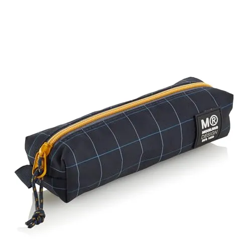 Miquelrius - Estuche Escolar pequeño, Portatodo Mini, Fabricado con Botellas recicladas, Cierre Cremallera, Organiza tu Material Escolar para la Vuelta al Cole, Rider Black