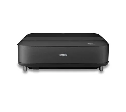 Epson Lifestudio Grand EH-LS670B | Proyector láser Smart TV de Distancia ultracorta | 4K Pro‑UHD | 3600 lúmenes | Imágenes con IA | Sound by Bose | Google TV | hasta 120″ | Garantía de 5 años | Negro
