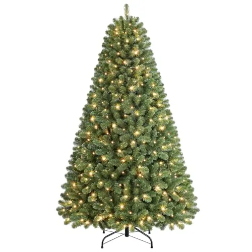 SHareconn 180 cm Arbol de Navidad con Luces Incorporadas, Árbol Navidad | con 350 Luces Blancas Cálidas & Multicolores, 17 Modos de luz, 948 PVC Puntas de Rama, Función de Temporizador y Memoria