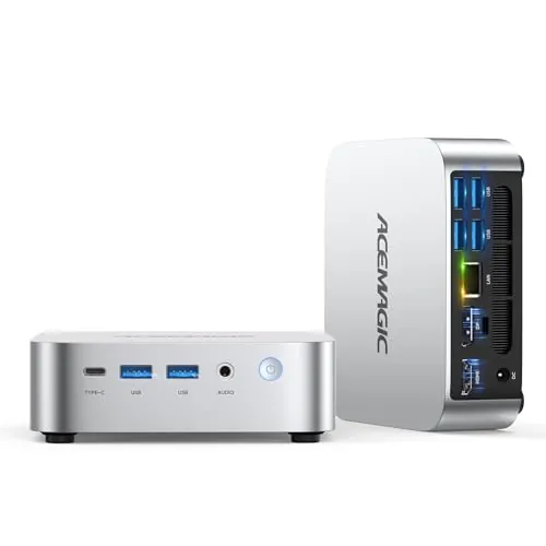 ACEMAGIC K1 Mini PC, Core i5-12600H(12C/16T, hasta 4,5 GHz), 32 GB DDR4 1 TB SSD Mini Ordenador de sobremesa para Oficina, Cine en Casa, Reunión, Negocios/Viajes【DP+HDMI+Type-C/WiFi 6/Buetooth 5.2】