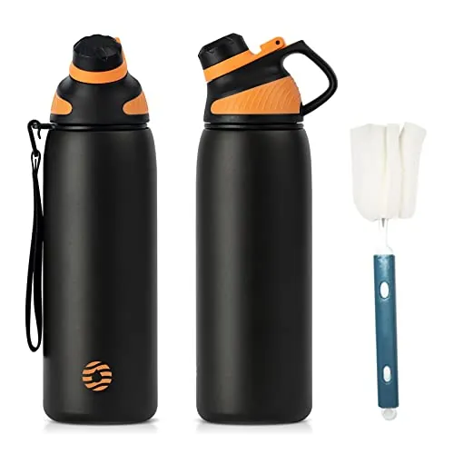 Fjbottle Botella Agua Acero Inoxidable 800ml Térmica con Tapa Magnética