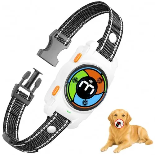 Collar Antiladridos para Perros,Ultrasonido Antiaullidos para Perros 3 Modo