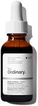 The Ordinary Multi-Peptide + Copper Peptides 1% Serum, Fórmula con Multipéptidos y Péptidos de Cobre, Sérum antiedad para las líneas de expresión y la elasticidad de la piel, 30 ml
