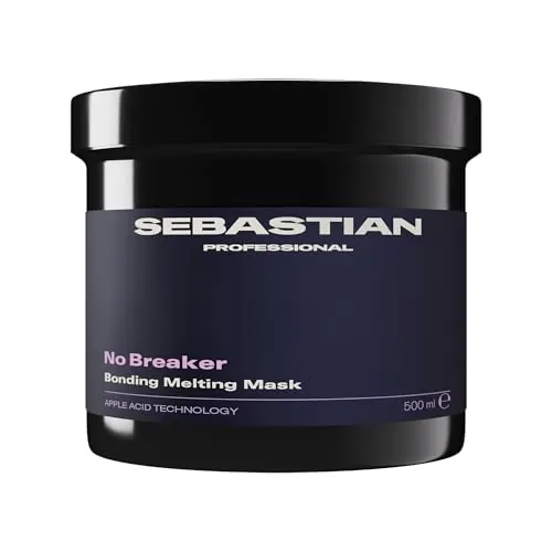 Sebastian Professional NO.BREAKER Mascarilla, Tratamiento Reparador Cabello Dañado, Acondicionador Intenso, Para un Cabello más Suave y Brillante, 500ml