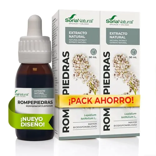 Extracto de rompepiedras, pack 2 x 50 ml, Soria Natural