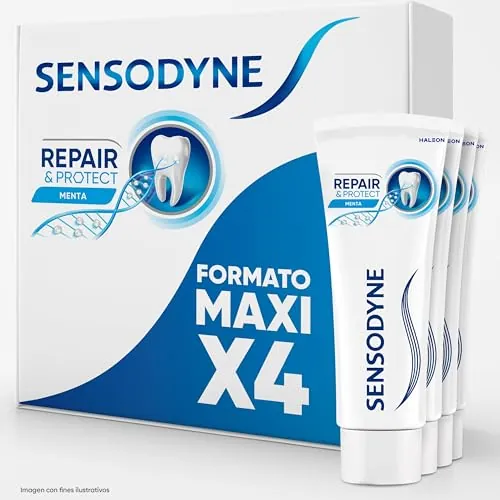 Sensodyne Repair & Protect Whitening Pasta Dientes Menta, Pack 4x75 ml