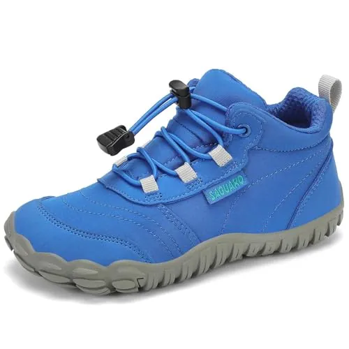 SAGUARO Zapatillas Descalzas Niños Ligeras Transpirable Zapatos de Trekking Barefoot Minimalistas Sneakers Gr.36