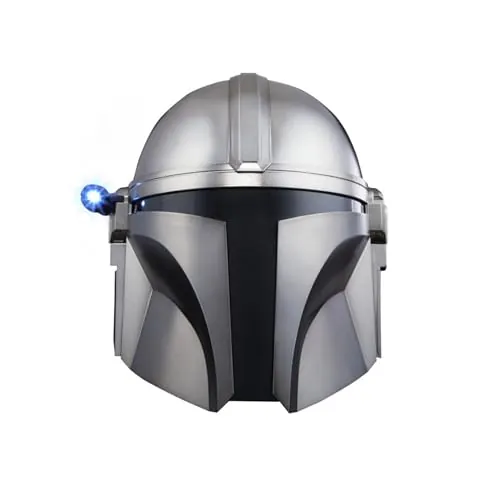 Star Wars Hasbro The Black Series, The Mandalorian Casco Electrónico, Cosplay, Efectos de Luz, Juegos de Rol, Diseño Premium, Decoración para Casa, Regalos para Adolescentes y Adultos