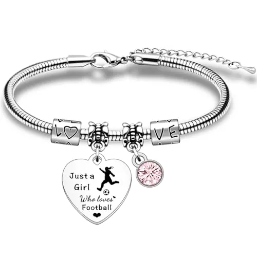 SDOFY Pulsera de fútbol - Regalos para niñas y jugadores que aman el fútbol