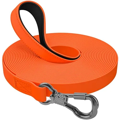 X XBEN Correa Perro Adiestramiento, 30M Correa Impermeable para Perro con Gancho Bloqueable, Correa de Adiestramiento para Perros Grande y Pequeño o Mascotas, Correa Perro Larg para Nadar, y Acampar
