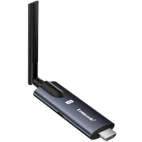 Lemorele Receptor HDMI inalámbrico para kits de transmisor, soporta 4 RXs a 1 TX Max 5G 650 pies 1080P HD para transmitir video y audio a HDTV/proyector/tableta/móvil (1RX)