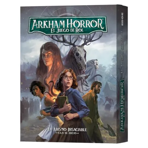 Asmodee Arkham Horror: El Abismo Insaciable Caja De Inicio, Juego de rol | A Partir de 14 Años, De 1 a 6 Jugadores, 45-360 Minutos por Partida, Español