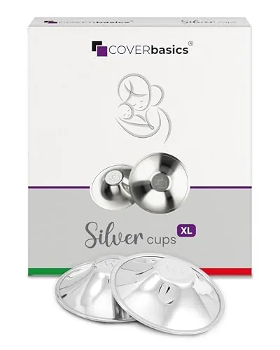 COVERbasics Pezoneras de Plata para la Lactancia Materna (XL)