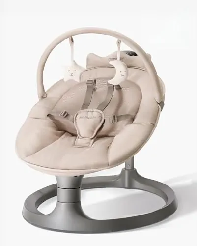 Momcozy 2 en 1 Hamaca Bebe Electrica con Soporte de Doble Brazo hasta 30kg