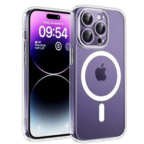 TOCOL Funda para iPhone 14 Pro MAX, Compatible con MagSafe, Transparente