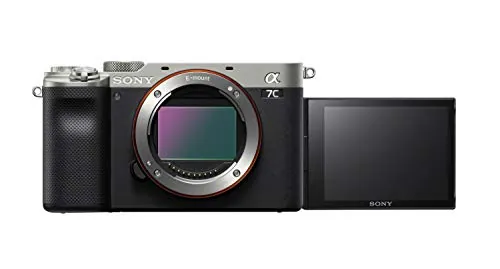 Sony Alpha 7 C - Cámara evil de fotograma completo (compacta y ligera, enfoque automático a tiempo real, 24.2 MP, sistema de estabilización de 5 ejes, batería de gran capacidad, Solo Body) Plata