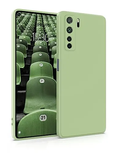 MyGadget Funda para Huawei P40 Lite 5G en Silicona TPU - Carcasa Slim & Flexible - Case Resistente Antigolpes y Anti choques - Ultra Protectora Verde