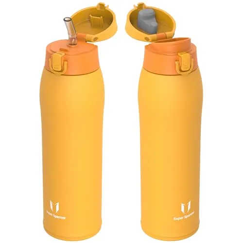 Sparrow Botella Agua Acero Inox - Botella Termica 950ml - 2 Tapas