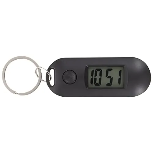POPETPOP - Reloj de enfermera, llavero, reloj digital, reloj de bolsillo, llavero, reloj de enfermera, bolso colgante para médico, estudiante, negro