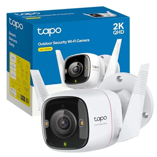 Tapo C325WB - Cámara vigilancia WiFi Exterior, 2K QHD, Detección IA, PoE