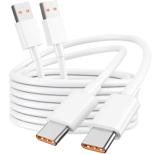 2-Pack 120W/6A/2M Cable USB-A a USB-C Carga Rapida Para Xiaomi Redmi POCO