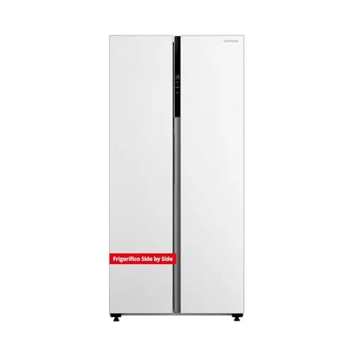 Corberó – Frigorífico Americano | CFSBSM460NFW | 460L | 177.5cm | No Frost | Motor Inverter |41 dB | Display en la puerta | Súper Enfriamiento | Súper Congelación | Blanco