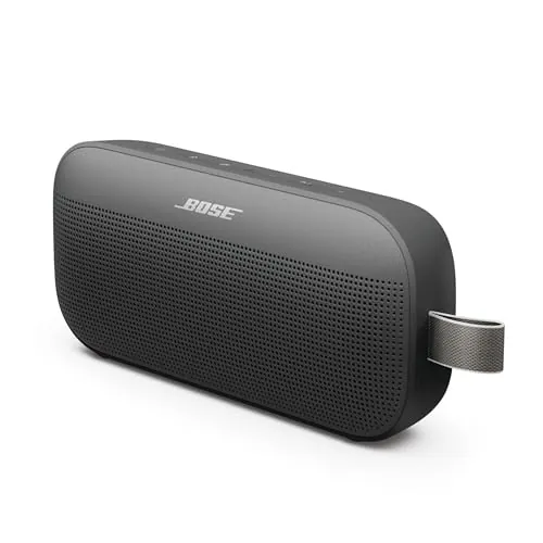 Bose SoundLink Flex (2.ª Gen.), Altavoz portátil inalámbrico con Bluetooth pequeño y Potente para Fiestas al Aire Libre, hasta 12 h de autonomía, Resistente al Agua IP67 y al Polvo, Negro