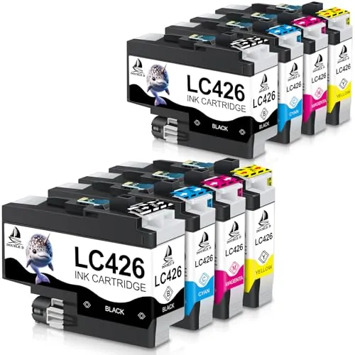 DOUBLE D LC426 Cartuchos de Tinta Compatible para Brother LC426 LC426VAL LC426XL Reemplazo para Brother MFC-J4335DW MFC-J4340DW MFC-J4535DW MFC-J4540DW (8 Paquete,2Negro,2Cian,2Magenta,2Amarillo)