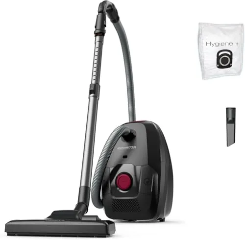 Rowenta Silence Force 7, Aspiradora con Bolsa, 2 Acc, Filtro HEPA | Motor de 900W, Limpieza Silenciosa, Cable de 12m, Bolsa Hygiene+ XXL de 4,5 L, Classic Kit, Compacta, RO4933