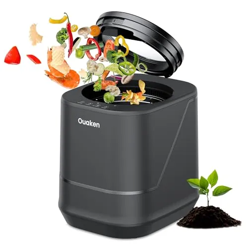 Ouaken Compostador Eléctrico de Cocina Inteligente 4L
