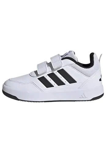 adidas Unisex niños Tensaur Sport 3.0 Hook and Loop Kids Shoes, FTWR White/Core Black/FTWR White, 36 EU