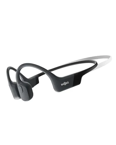 SHOKZ OpenRun Mini Auriculares Conducción Ósea, Deportivos Inalámbricos Bluetooth con Micrófono, Open-Ear de Oído Abierto Resistentes al Agua IP67 para Correr, USB-C, Negro