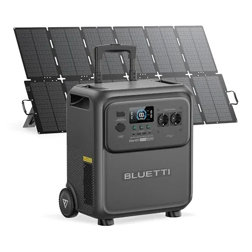 BLUETTI Elite 400 Estación de Energía Portátil 3840Wh y Panel Solar 500W