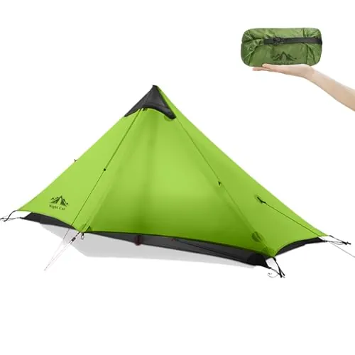 Night Cat Tienda Ultraligero 1 Persona: Impermeable Campaña para Mochileros Senderismo Profesional Camping